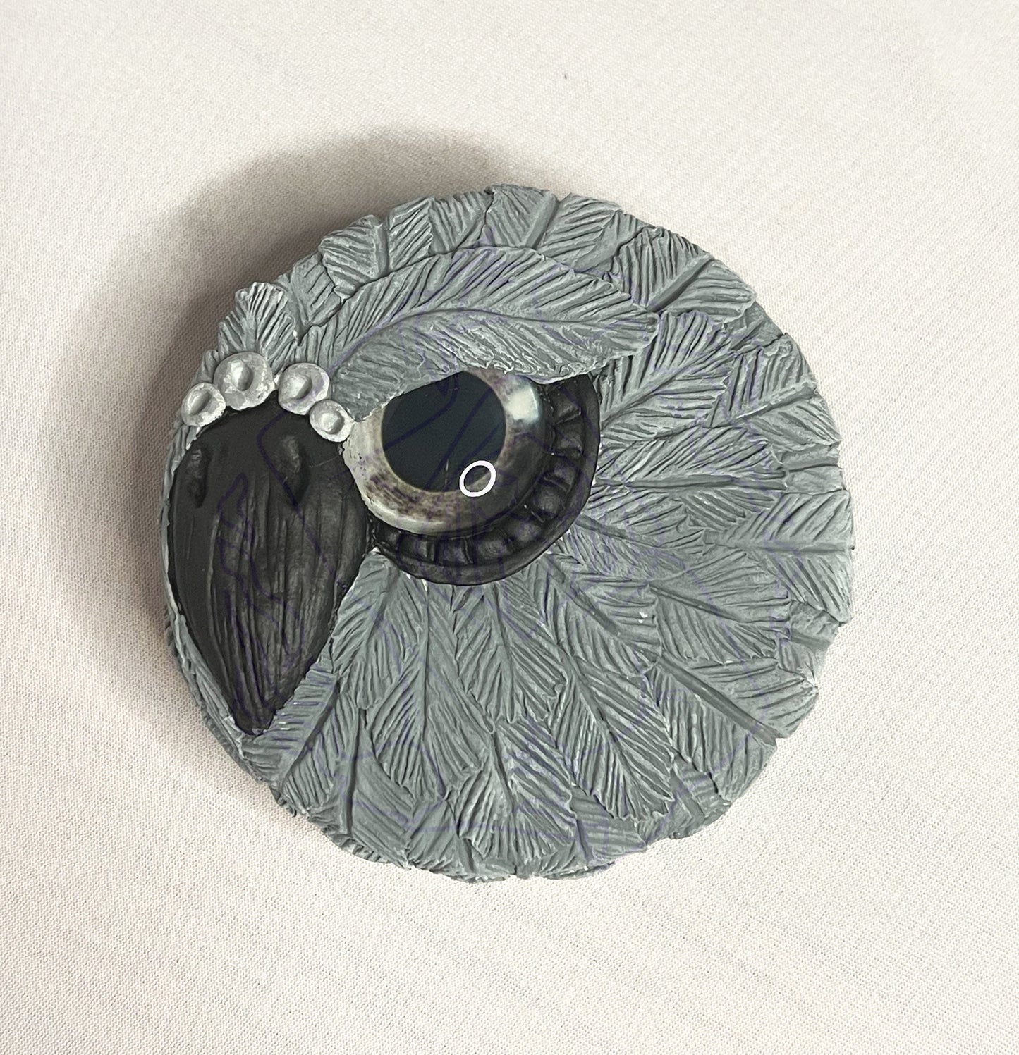 Small Gray Owl Tin