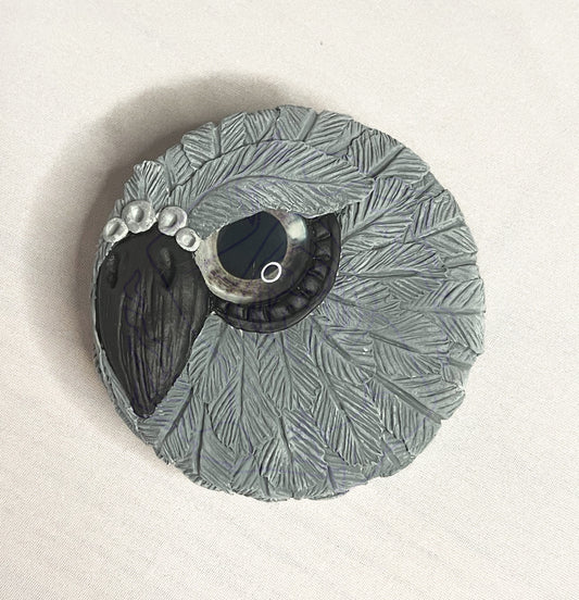 Small Gray Owl Tin