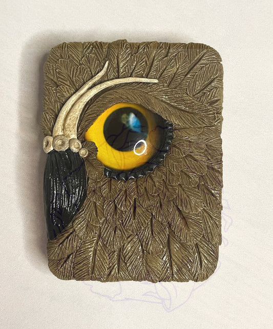 Large Brown Owl Tin