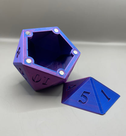 Color-shift D20 Dice Vault