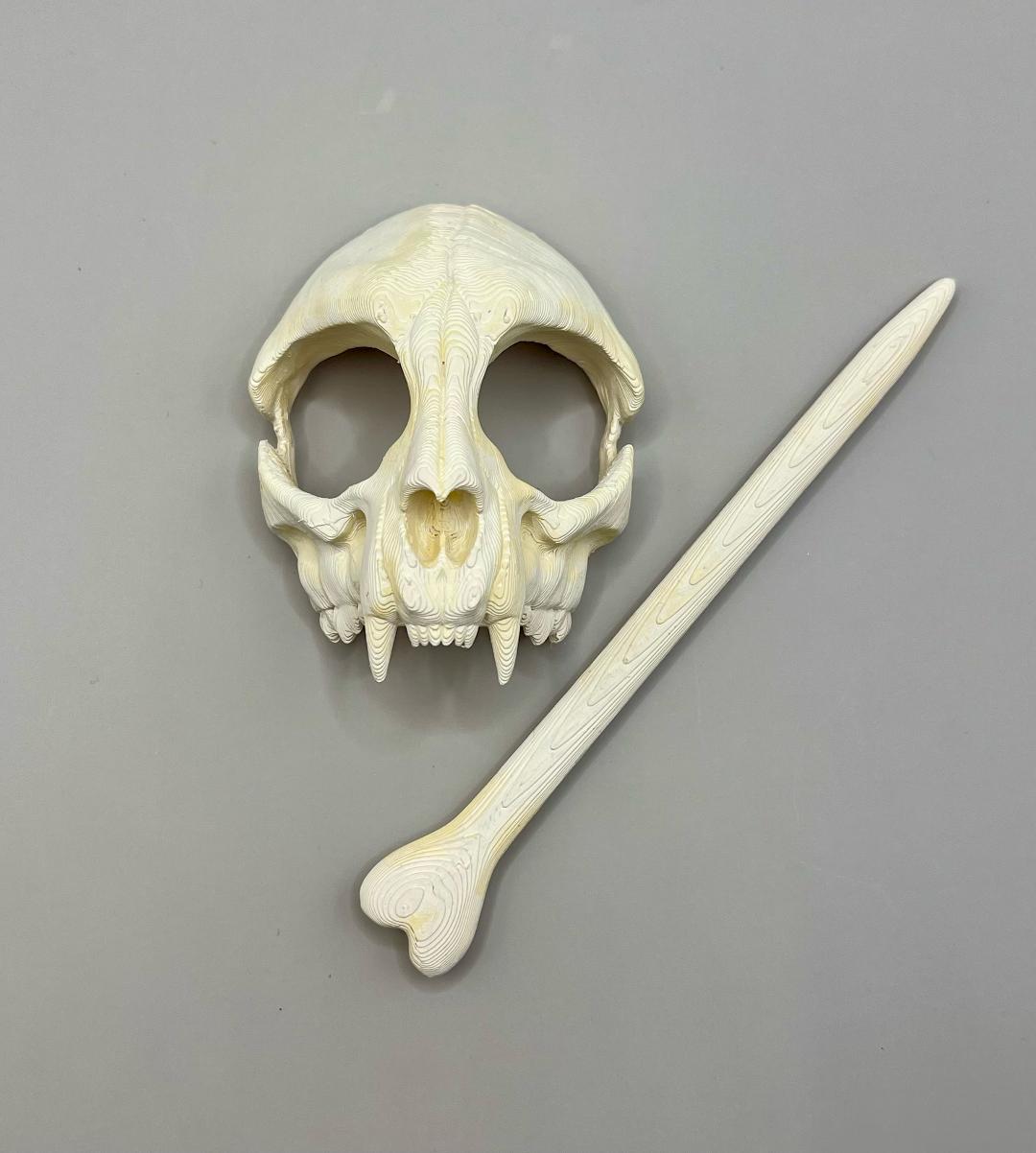 Cat Skull Hair Pin