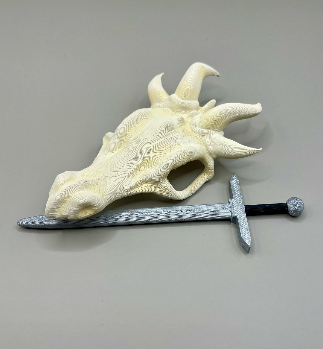 Dragon Skull Hair Pin