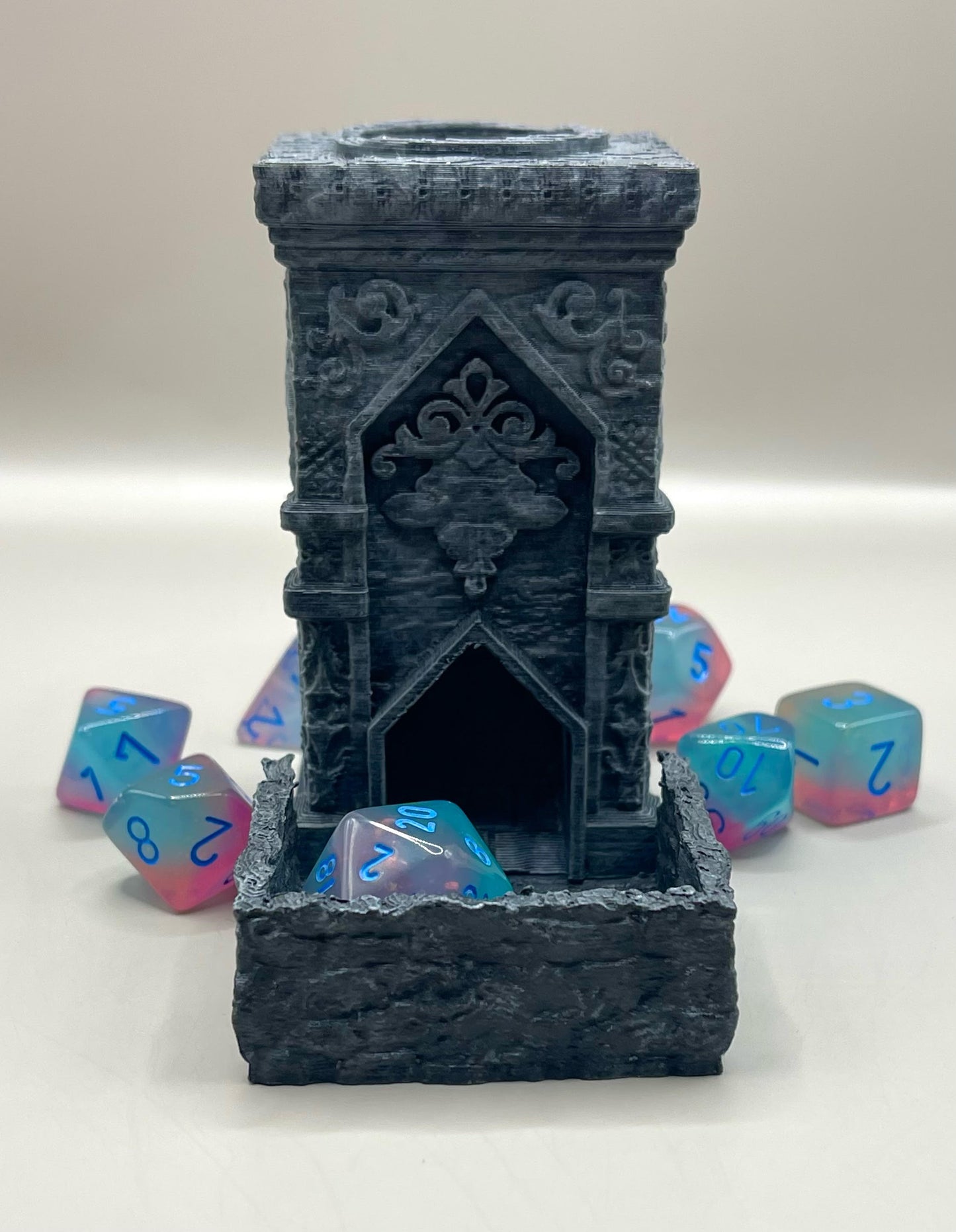 Mini Stone Tower Dice Roller