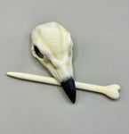 Raven Skull Hair Pin